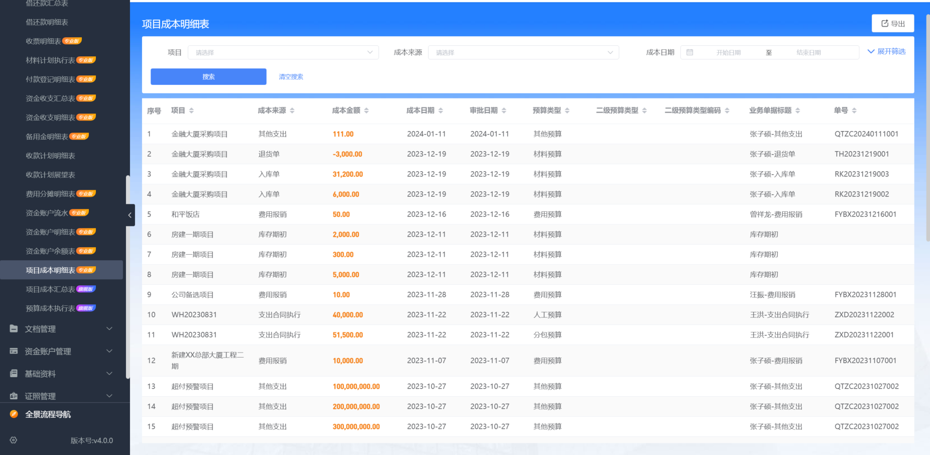 工程項(xiàng)目管理系統(tǒng)